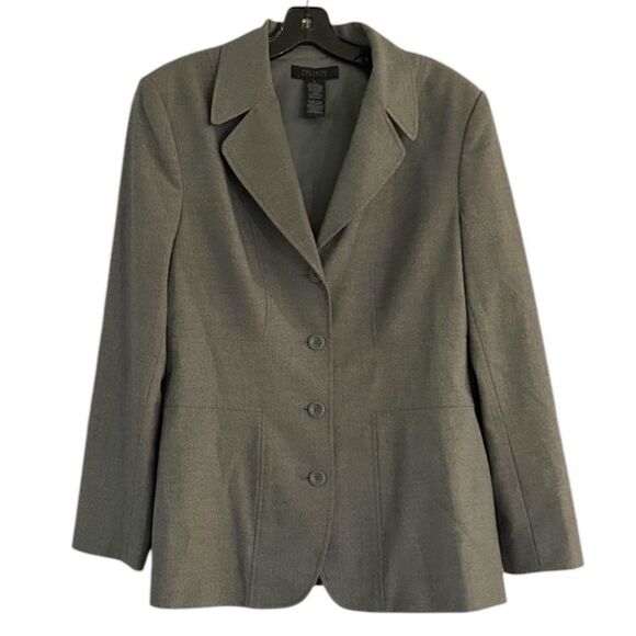 The Limited Stretch Gray Lined Blazer Size Large - Picture 1 of 6